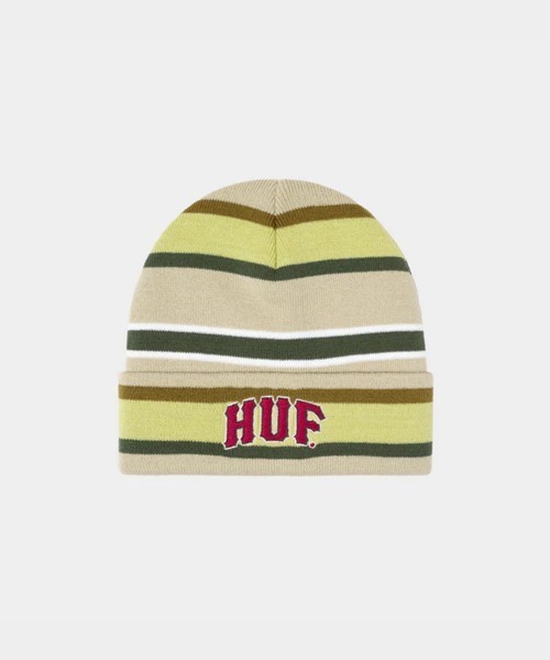 HUF（ハフ）の「HUF  PIERCE BEANIE / ハフ（ニットキャップ/ビーニー・メンズ・グレー/ネイビー・O/S）」の2枚目の写真
