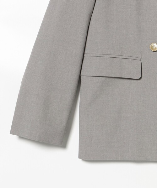 BEAMS HEART（ビームスハート）の「オーバー ダブル ジャケット（テーラードジャケット・レディース・グレー/ネイビー・MEDIUM/LARGE）」の11枚目の写真