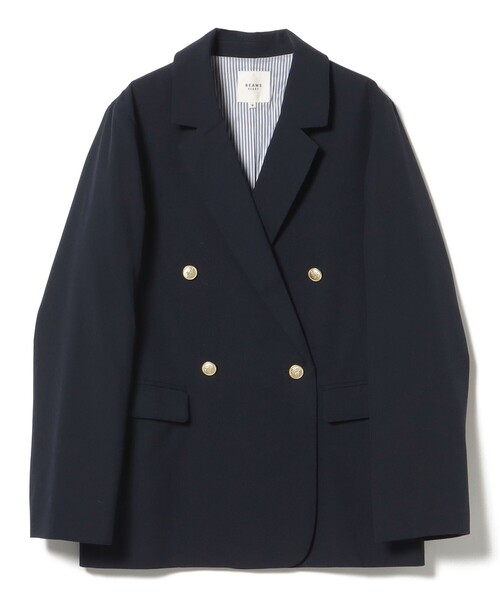 BEAMS HEART（ビームスハート）の「オーバー ダブル ジャケット（テーラードジャケット・レディース・グレー/ネイビー・MEDIUM/LARGE）」の15枚目の写真