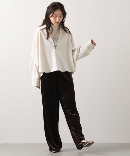 Gready Brilliant(グレディブリリアン)の「ベロアパンツ(その他パンツ・レディース・モカ/ダークブラウン・38)」の6枚目の写真