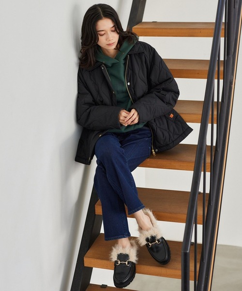 BARNYARDSTORM(バンヤードストーム)の「BARNYARDSTORM / 裏起毛スリムデニム【WEB限定サイズL】【YouTube「i.style closet」紹介アイテム】(デニムパンツ・レディース・ブラック/ダークブルー・L/M/S)」の3枚目の写真