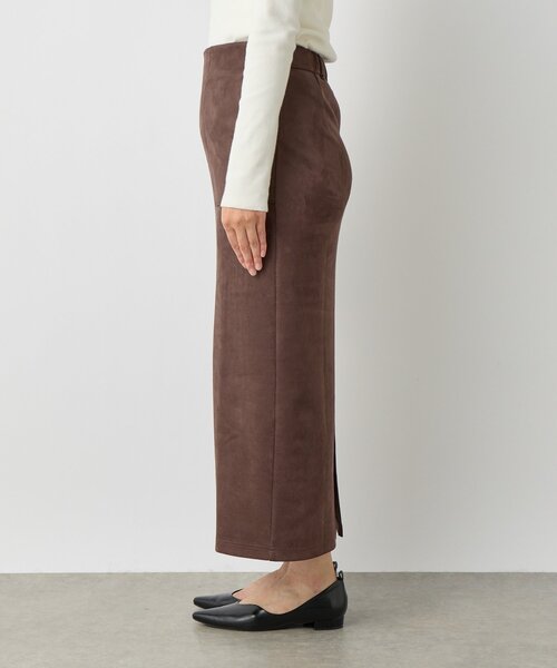 un dix cors（アンディコール）の「《女性らしい上品シルエット》マシュマロスエードナロースカート（スカート・レディース・キャメル/ブラウン/ピンクベージュ・FREE）」の16枚目の写真