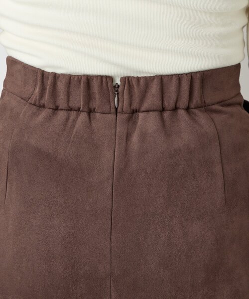 un dix cors（アンディコール）の「《女性らしい上品シルエット》マシュマロスエードナロースカート（スカート・レディース・キャメル/ブラウン/ピンクベージュ・FREE）」の20枚目の写真
