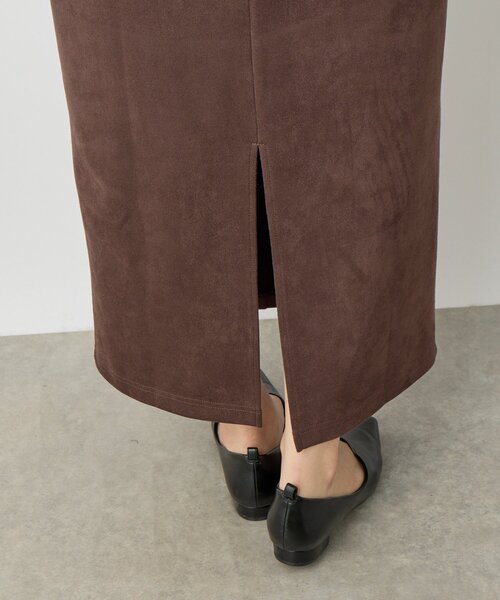 un dix cors（アンディコール）の「《女性らしい上品シルエット》マシュマロスエードナロースカート（スカート・レディース・キャメル/ブラウン/ピンクベージュ・FREE）」の22枚目の写真