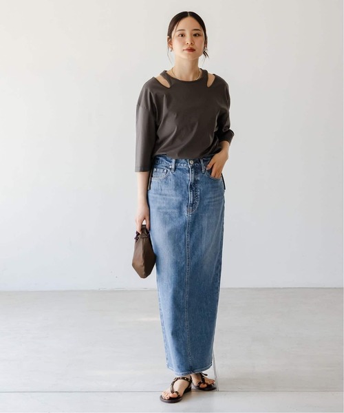 NEEDBY heritage(ニードバイヘリテージ)の「《NOBLE別注・追加》 NEED by heritage/ニードバイヘリテージ RINA(デニムスカート・レディース・ブルー・23/24/25/26)」の5枚目の写真