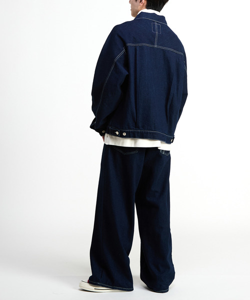 CONVERSE TOKYO（コンバーストウキョウ）の「WIDE DENIM PANTS (SET-UP)（デニムパンツ・レディース・サックスブルー/ブラック/インディゴブルー・SMALL/MEDIUM）」の15枚目の写真