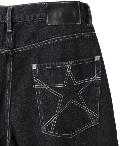 CONVERSE TOKYO（コンバーストウキョウ）の「WIDE DENIM PANTS (SET-UP)（デニムパンツ・レディース・サックスブルー/ブラック/インディゴブルー・SMALL/MEDIUM）」の9枚目の写真