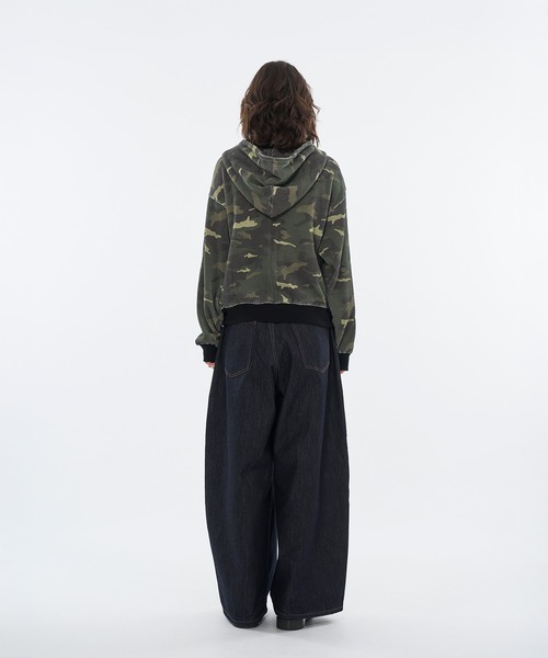 WISH FOR EVER（ウィッシュフォーエバー）の「ASSORT THERMAL EYELET DESIGN DOUBLE ZIP HOODIE / アソートサーマルアイレットデザインダブルジップフーディ（パーカー・メンズ・ベージュ/グリーン/レッド/その他・SMALL/MEDIUM/LARGE）」の21枚目の写真