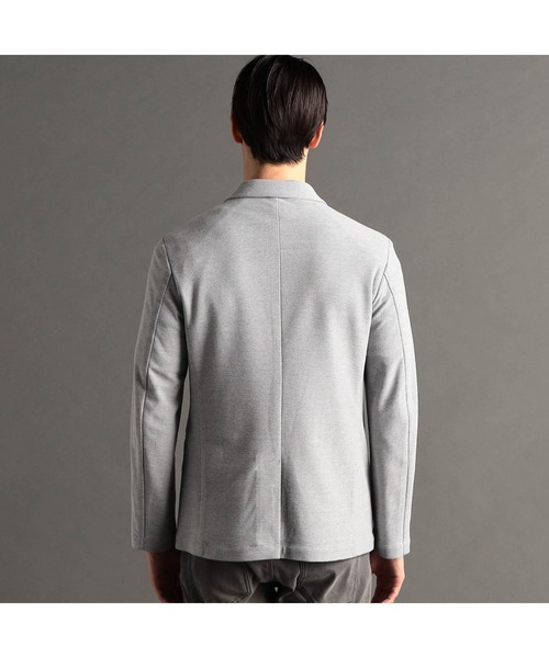 MONSIEUR NICOLE（ムッシュニコル）の「【ex/tra】ハニカムニット カットソージャケット（テーラードジャケット・メンズ・ブルー/ホワイト・MEDIUM/LARGE/X-LARGE）」の7枚目の写真