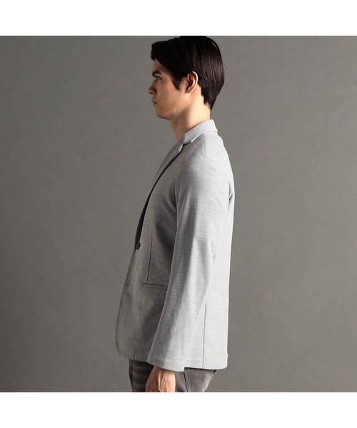 MONSIEUR NICOLE（ムッシュニコル）の「【ex/tra】ハニカムニット カットソージャケット（テーラードジャケット・メンズ・ブルー/ホワイト・MEDIUM/LARGE/X-LARGE）」の8枚目の写真