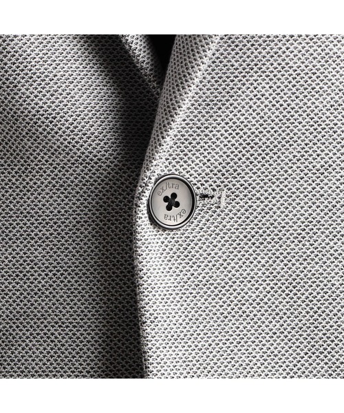 MONSIEUR NICOLE（ムッシュニコル）の「【ex/tra】ハニカムニット カットソージャケット（テーラードジャケット・メンズ・ブルー/ホワイト・MEDIUM/LARGE/X-LARGE）」の15枚目の写真