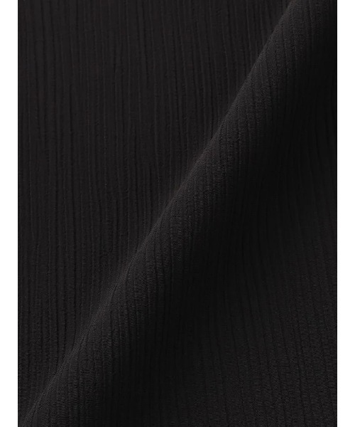 Perfect Suit FActory（パーフェクトスーツファクトリー）の「スムース楊柳シャーリングウォッシャブルブラウス　オフホワイト/ブラック/ベージュ/ブラウン（Tシャツ/カットソー・レディース・ベージュ/オフホワイト/ブラック/ダークブラウン・S/L/M）」の12枚目の写真