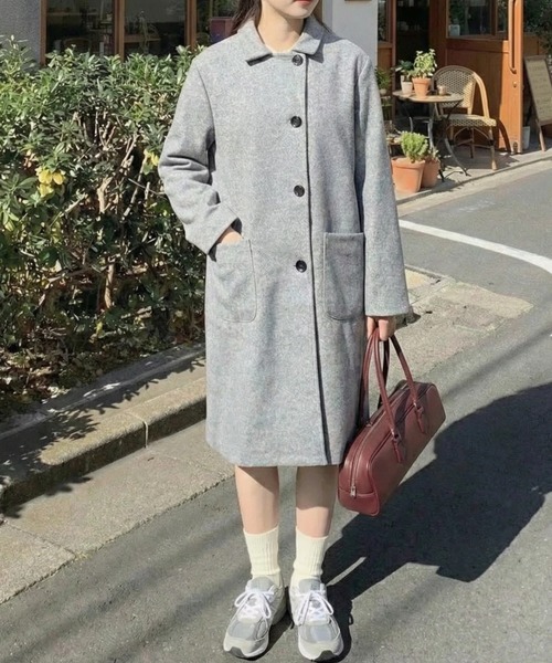 cammie(キャミー)の「コクーンコート(その他アウター・レディース・グレー/グレイッシュベージュ/ブラック・L/M)」の9枚目の写真