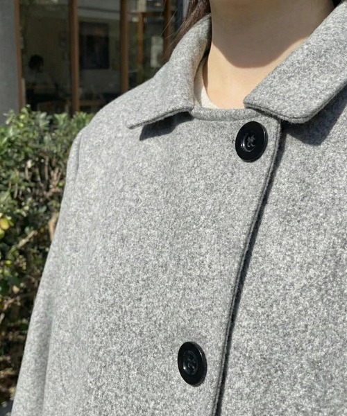 cammie(キャミー)の「コクーンコート(その他アウター・レディース・グレー/グレイッシュベージュ/ブラック・L/M)」の12枚目の写真