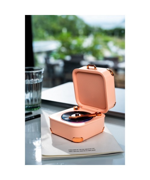 セール】レコードプレーヤー型スピーカー ホワイト（インテリア雑貨