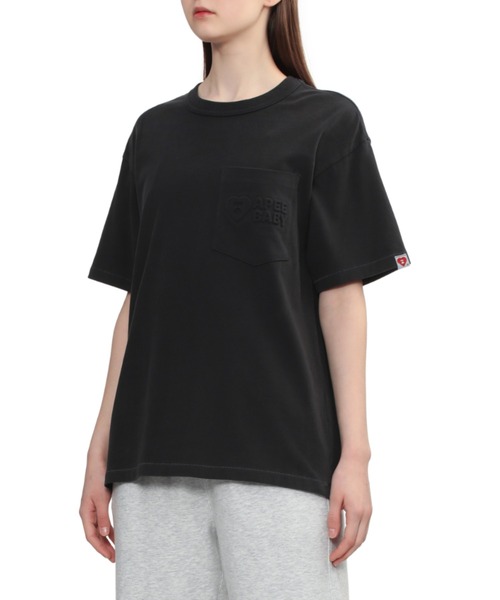 A BATHING APE（アベイシングエイプ）の「SHORT SLEEVES POCKET TEE（Tシャツ/カットソー・レディース・レッド/アイボリー/ブラック・FREE）」の8枚目の写真