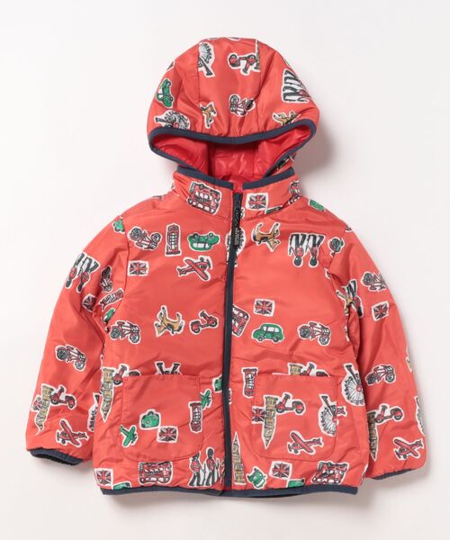 HAKKA KIDS（ハッカキッズ）の「ロンドンボーダープリントリバーシブルブルゾン（ブルゾン・キッズ・ブルー/レッド・110cm/120cm/130cm/100cm）」の6枚目の写真