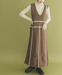 ITEMS URBANRESEARCH | パイピングニットジャンパースカート(ジャンパースカート)