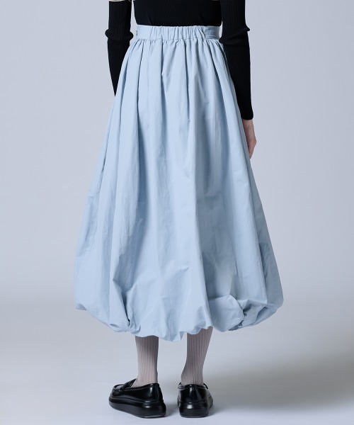 DOUBLE STANDARD CLOTHING（ダブルスタンダードクロージング）の「バルーンミディアムスカート（スカート・レディース・ブラック/ブルー・38/36）」の4枚目の写真