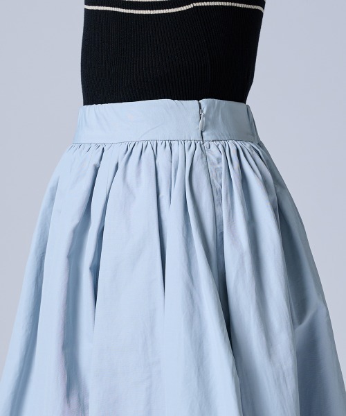 DOUBLE STANDARD CLOTHING（ダブルスタンダードクロージング）の「バルーンミディアムスカート（スカート・レディース・ブラック/ブルー・38/36）」の6枚目の写真