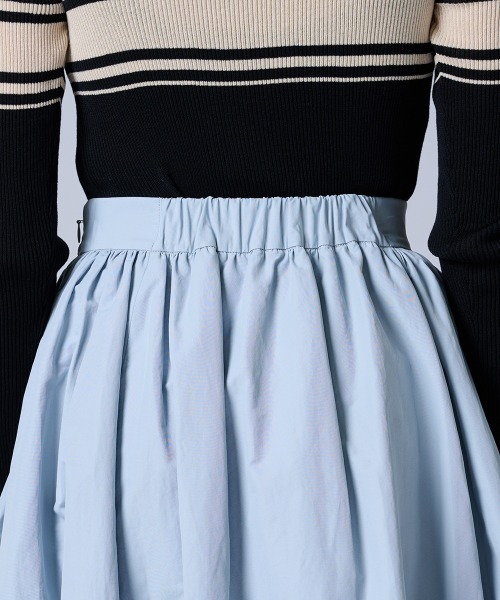 DOUBLE STANDARD CLOTHING（ダブルスタンダードクロージング）の「バルーンミディアムスカート（スカート・レディース・ブラック/ブルー・38/36）」の8枚目の写真