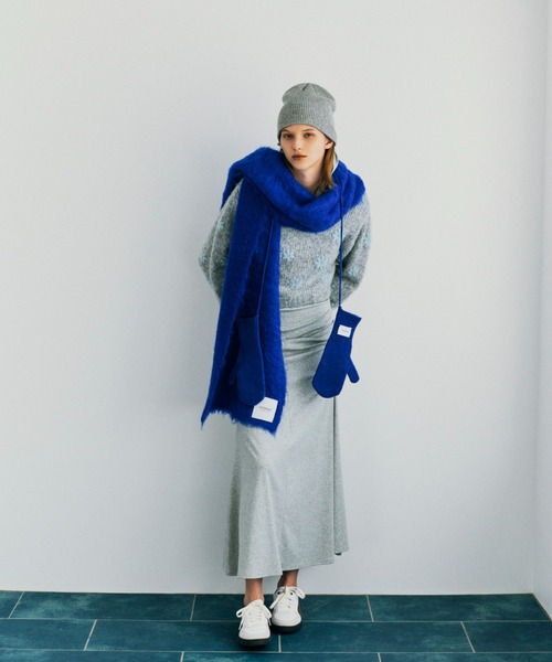 emmi（エミ）の「フラワーエンブロイダリーニットトップス（ニット/セーター・レディース・オフホワイト/グレー/イエロー・F）」の9枚目の写真