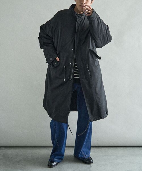 CRAFT STANDARD BOUTIQUE（クラフトスタンダードブティック）の「【3WAY】M65フィッシュテールコート（その他アウター・メンズ・ブラック/カーキ・M/L/XL）」の6枚目の写真