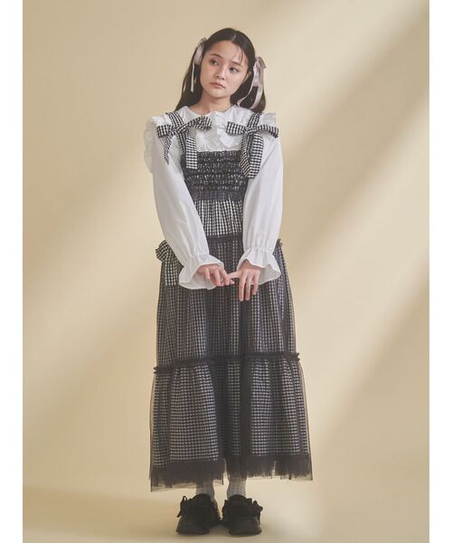 チュールリボンキャミワンピース（ワンピース）｜merry jenny（メリー