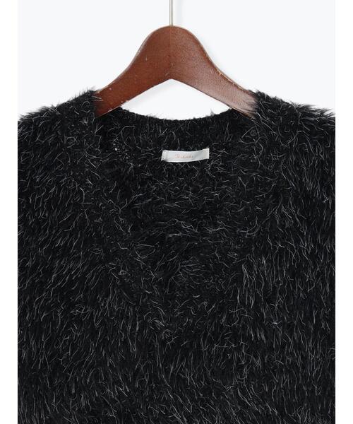 Te chichi（テチチ）の「シャギーヤーンVネックベスト（ベスト・レディース・グレー/ブラック/モカ・F）」の20枚目の写真