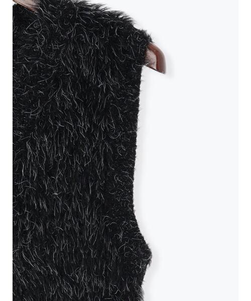 Te chichi（テチチ）の「シャギーヤーンVネックベスト（ベスト・レディース・グレー/ブラック/モカ・F）」の21枚目の写真