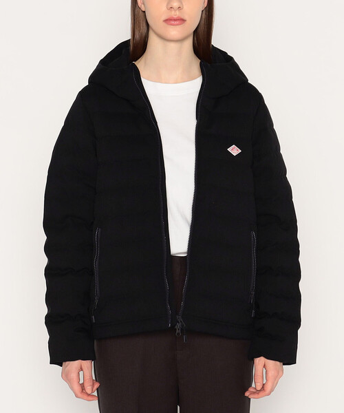 ジャケット・アウター WOMEN'S WOOL LIKE POLYESTER MIDDLE DOWN WOMEN'S WOOL LIKE POLYESTER MIDDLE DOWN HOODED JACKET（ダウン
