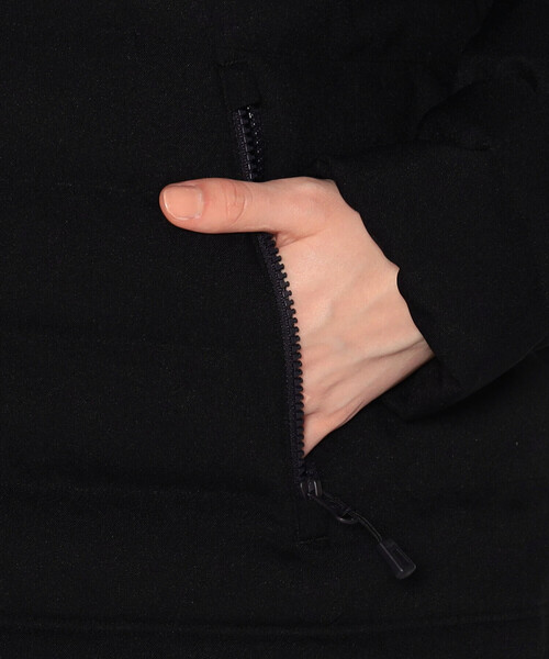 DANTON(ダントン)の「WOMEN'S WOOL LIKE POLYESTER MIDDLE DOWN HOODED JACKET(ダウンジャケット/コート・レディース・チャコール/ネイビー・XS/S/M)」の10枚目の写真