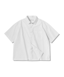 SIGNATURE（シグネチャ）の「Oxford crop half shirt [white]（シャツ/ブラウス）」