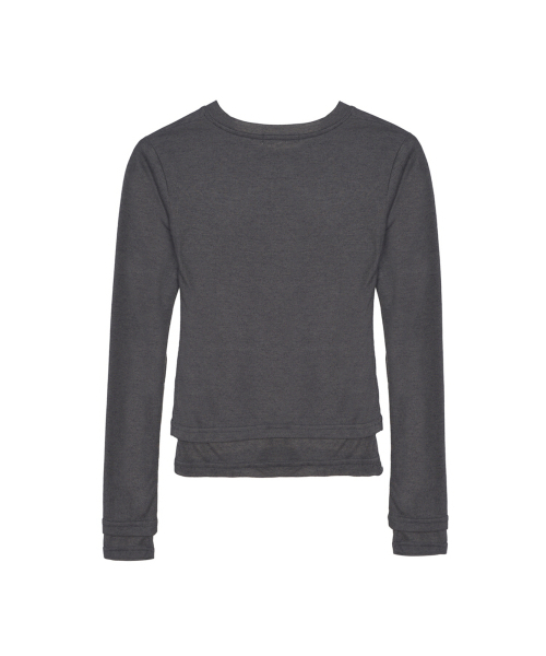 NICK&NICOLE(ニックアンドニコール)の「MINIMAL DOUBLE LAYERED LONG SLEEVE TOP_CHARCOAL(Tシャツ/カットソー・レディース・その他・FREE)」の2枚目の写真