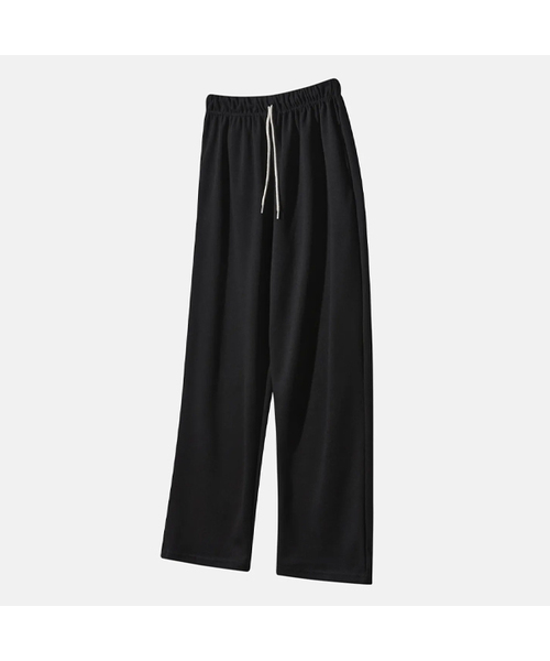 CHICKS(チックス)の「NWP スリムニューワイドパンツ(スウェットパンツ・レディース・アッシュグレー/ブラック/ライトグレー・TALL/SHORT)」の1枚目の写真