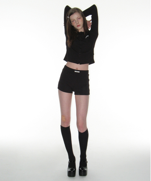 CRANK（クランク）の「ニットマイクロショーツ_ブラック（その他パンツ・レディース・その他・FREE）」の2枚目の写真