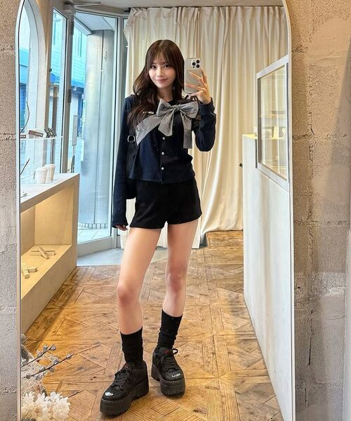 CRANK（クランク）の「ニットマイクロショーツ_ブラック（その他パンツ・レディース・その他・FREE）」の4枚目の写真