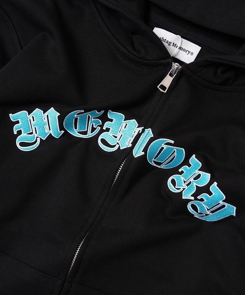 #MEMORY（メモリー）の「【MEMORY】ヘビーウェイト オールドイングリッシュ ダブルZIPパーカー / Old English Double-Zip Hoodie（パーカー・メンズ・ブラック系1/ブラック系2・S/M/L）」の5枚目の写真