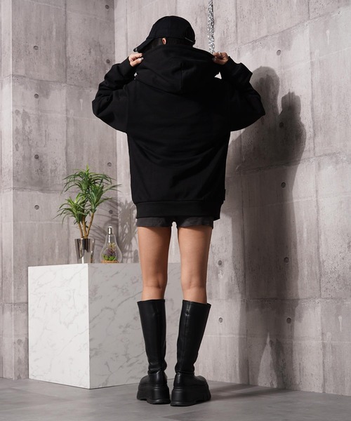 #MEMORY（メモリー）の「【MEMORY】ヘビーウェイト オールドイングリッシュ ダブルZIPパーカー / Old English Double-Zip Hoodie（パーカー・メンズ・ブラック系1/ブラック系2・S/M/L）」の12枚目の写真