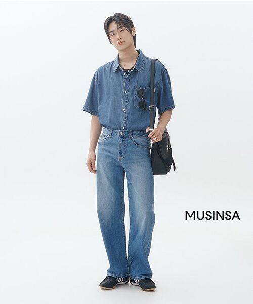 MUSINSA STANDARD（ムシンサスタンダード）の「ワイドリブタンクトップ[ブラック]（Tシャツ/カットソー・メンズ・その他・SMALL/MEDIUM/LARGE/X-LARGE/XX-LARGE/XXX-LARGE）」の7枚目の写真