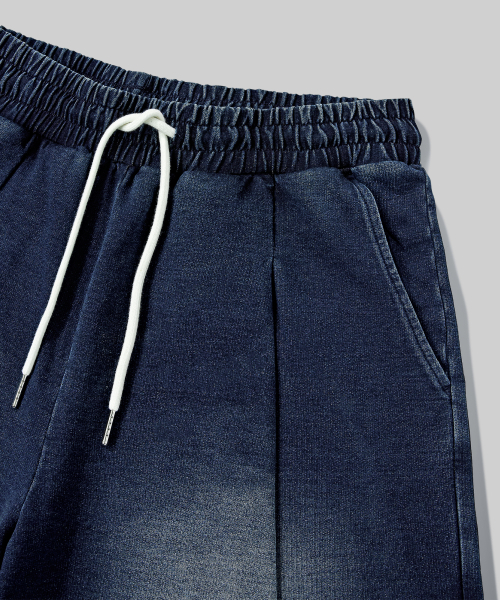 Verdnt（バーダント）の「ワンデニムテリースウェットバミューダショーツ[インディゴ]（その他パンツ・レディース・ダークインディゴブルー・SMALL/MEDIUM/LARGE）」の6枚目の写真