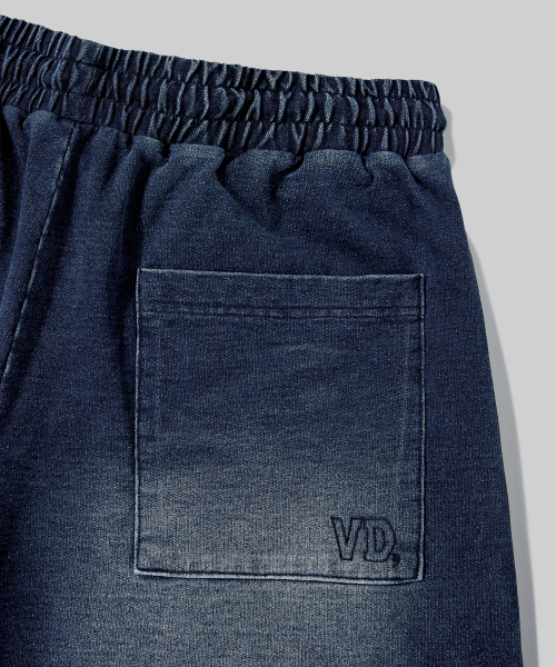 Verdnt（バーダント）の「ワンデニムテリースウェットバミューダショーツ[インディゴ]（その他パンツ・レディース・ダークインディゴブルー・SMALL/MEDIUM/LARGE）」の7枚目の写真