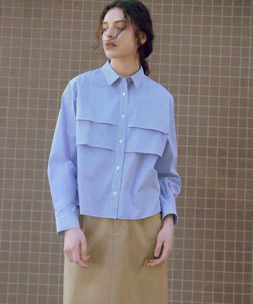 J.PRESS(ジェイプレス)の「チノストレッチ ナロー スカート(スカート・レディース・ベージュ系/ネイビー系・T17/T15/T13)」の4枚目の写真
