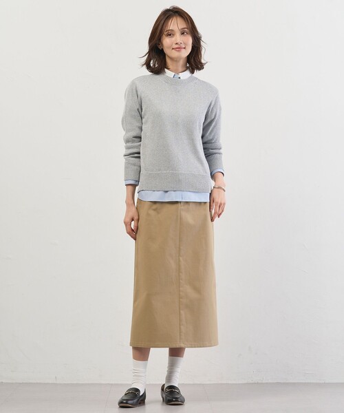 J.PRESS(ジェイプレス)の「チノストレッチ ナロー スカート(スカート・レディース・ベージュ系/ネイビー系・T17/T15/T13)」の16枚目の写真