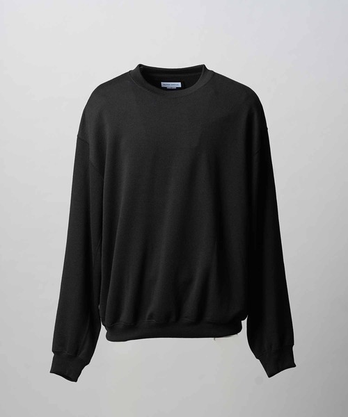 MAISON SPECIAL(メゾンスペシャル)の「《UNISEX》Premium Wool Prime-Over Crew Neck Sweat/プレミアムウールプライムオーバークルーネックスウェット【MAISON SPECIAL/メゾンスペシャル】■セットアップ対応■(スウェット・メンズ・ブラック/バーガンディー・0/1/2)」の7枚目の写真