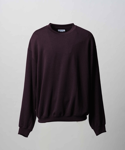 MAISON SPECIAL(メゾンスペシャル)の「《UNISEX》Premium Wool Prime-Over Crew Neck Sweat/プレミアムウールプライムオーバークルーネックスウェット【MAISON SPECIAL/メゾンスペシャル】■セットアップ対応■(スウェット・メンズ・ブラック/バーガンディー・0/1/2)」の17枚目の写真