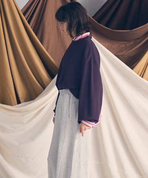 MAISON SPECIAL(メゾンスペシャル)の「《UNISEX》Premium Wool Prime-Over Crew Neck Sweat/プレミアムウールプライムオーバークルーネックスウェット【MAISON SPECIAL/メゾンスペシャル】■セットアップ対応■(スウェット・メンズ・ブラック/バーガンディー・0/1/2)」の15枚目の写真