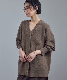 SALON adam et rope' | Starry sky Knit スパンコールVネックカーディガン(カーディガン/ボレロ)