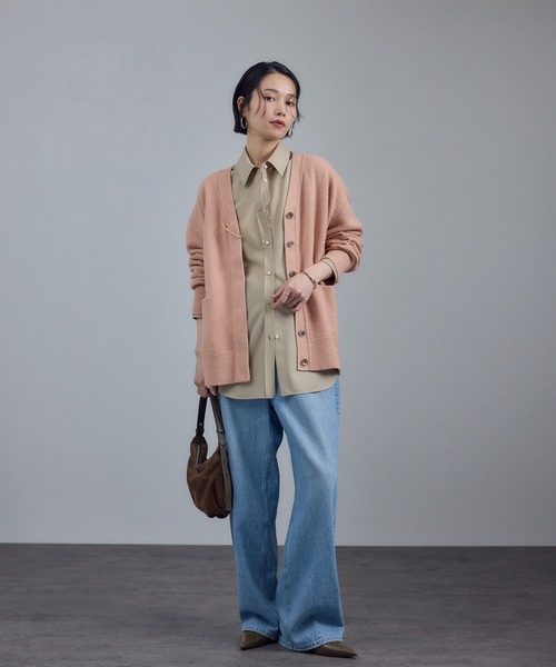 Starry sky Knit スパンコールVネックカーディガン（カーディガン