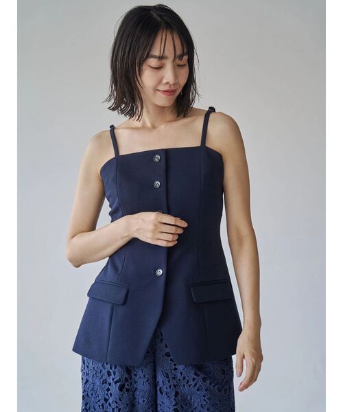 【未使用】TONAL トーナル ジャケット＆ビスチェ セット タグ付き セール】フロント釦ビスチェ（キャミソール）｜TONAL（トーナル）の